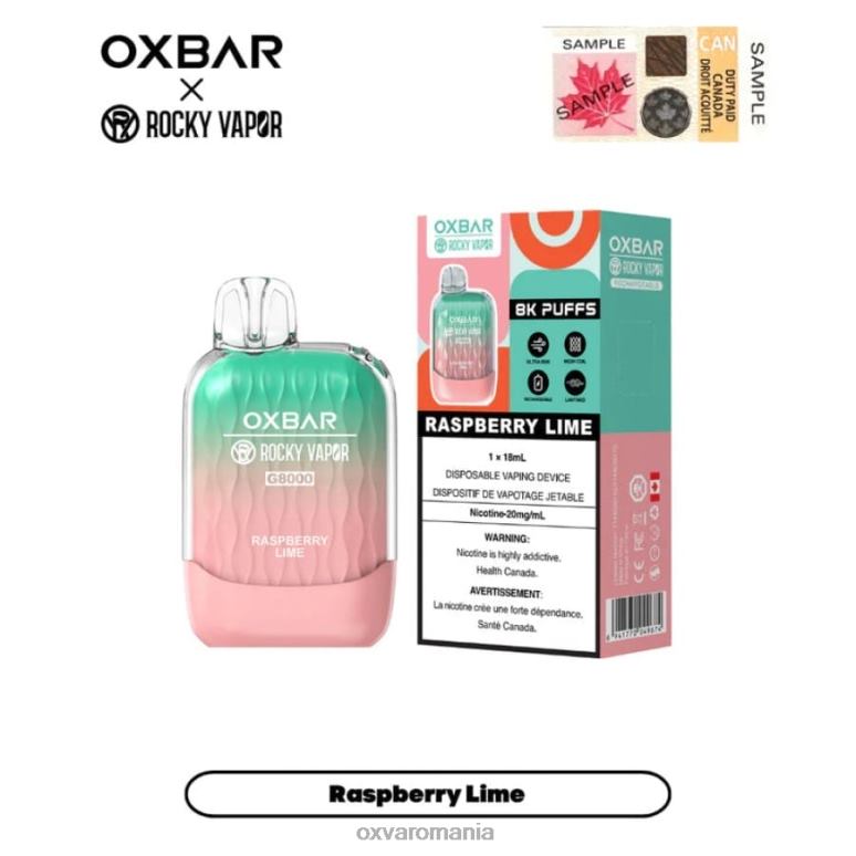OXVA vape flavours - lămâie de zmeură 82ZVP11 OXVA OXBAR G8000