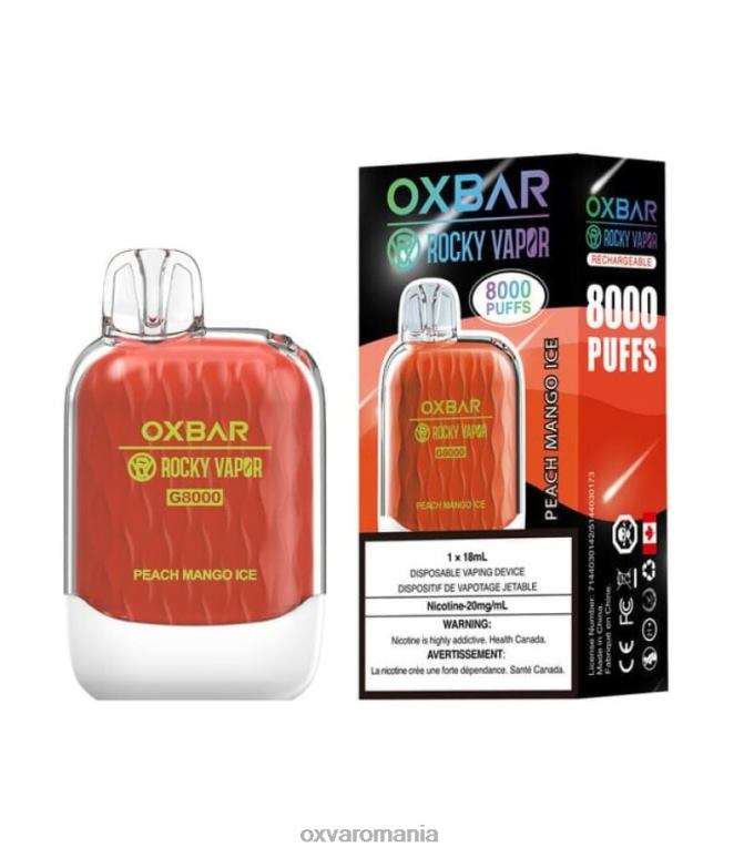 OXVA vape review - gheață de piersici și mango 82ZVP39 OXVA OXBAR G8000