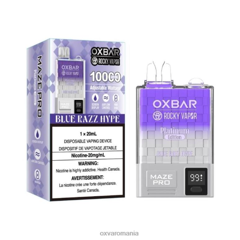 OXVA flavours - hype razz albastru 82ZVP16 OXVA OXBAR MAZE PRO 10000