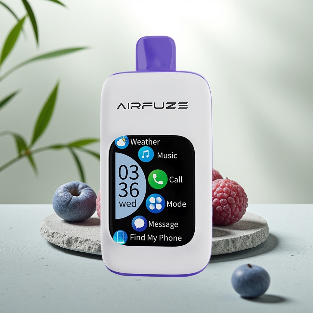 AirFuze Smart 30000 Puffs Disposable Pod Afine Albastre Gheață, 5%, 900mAh, Type-C