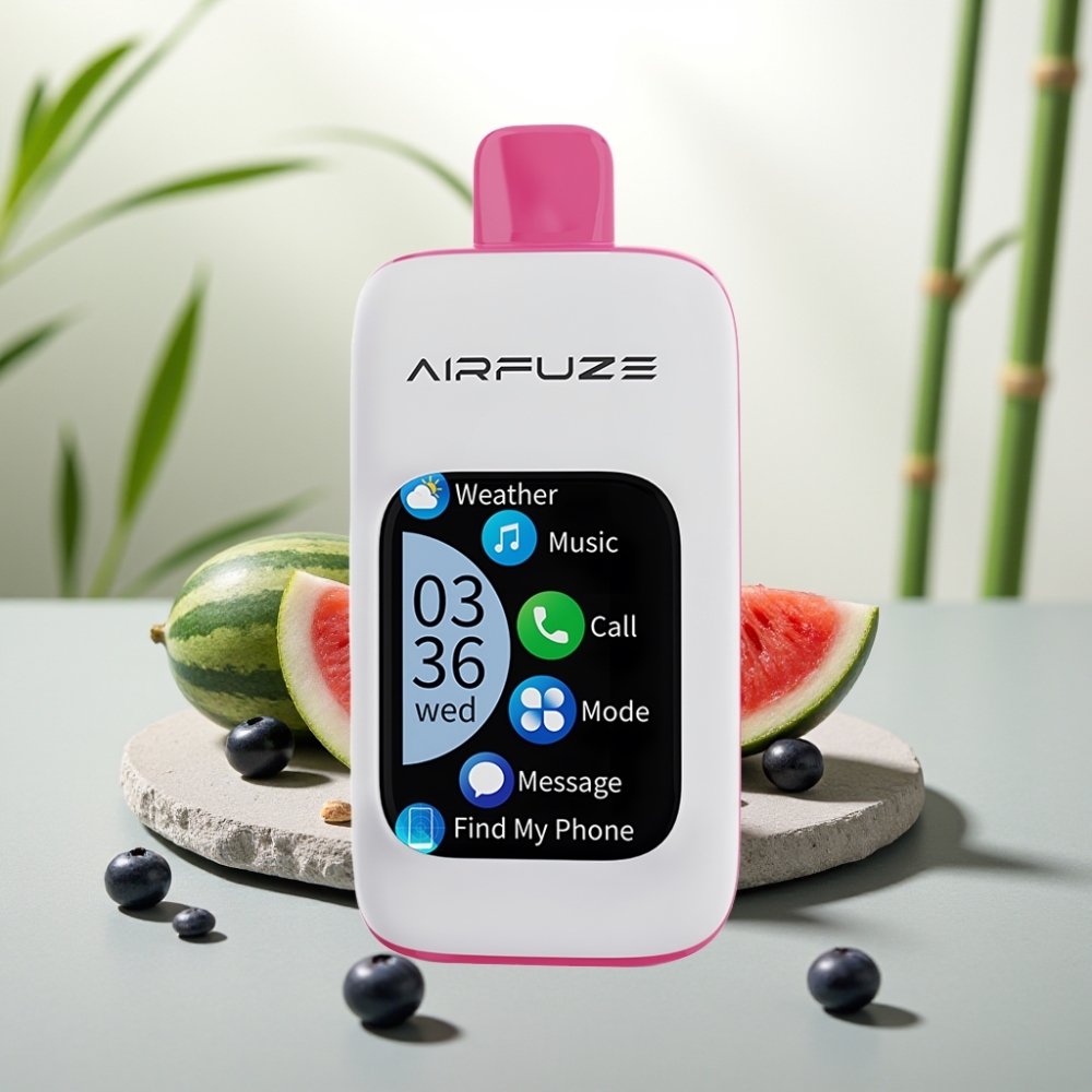 AirFuze Smart 30000 Puffs Disposable Pod Afine Pepene Galben, 5%, 900mAh, Type-C