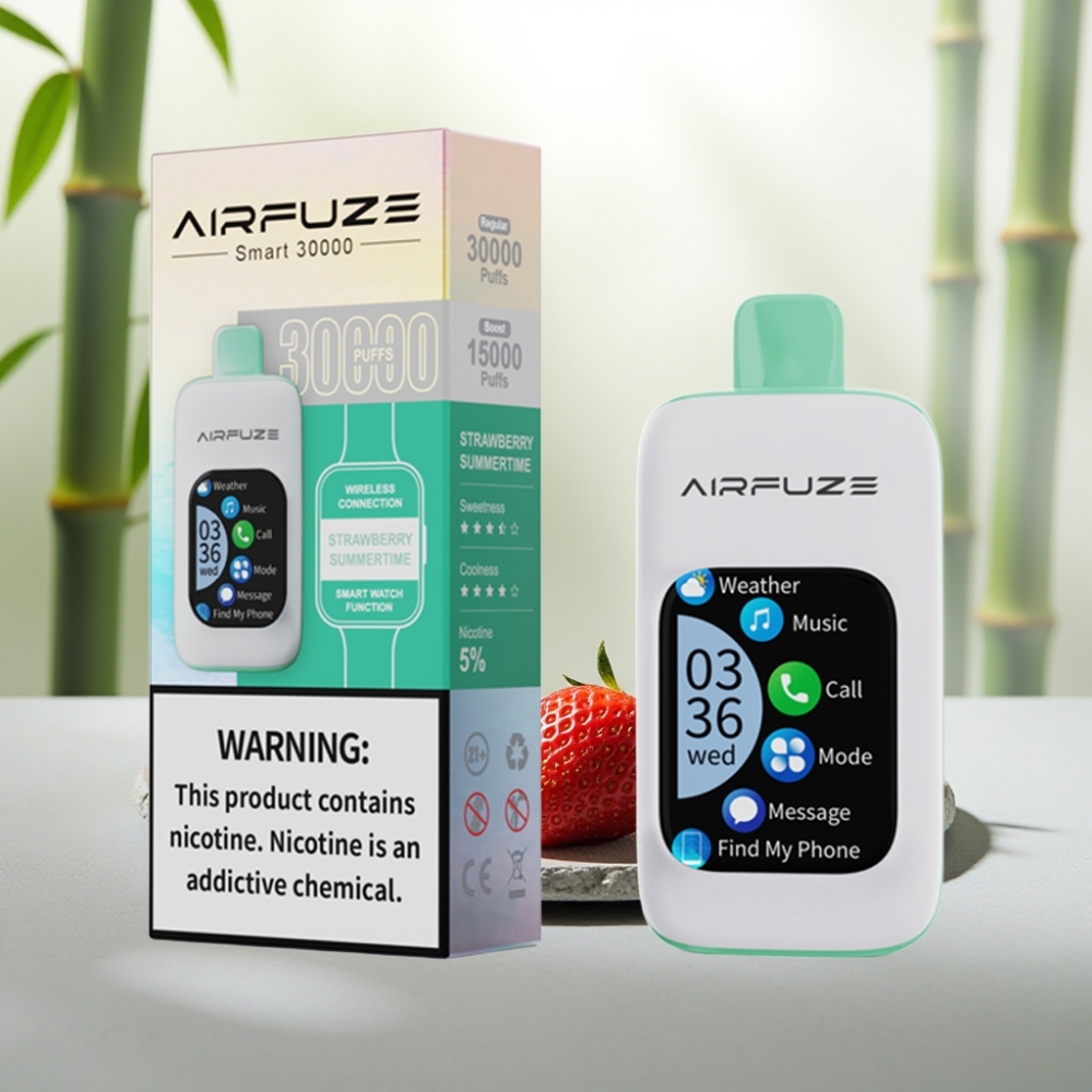 AirFuze Smart 30000 Puffs Disposable Pod Căpșuni de Vară 5% 900mAh Tip-C