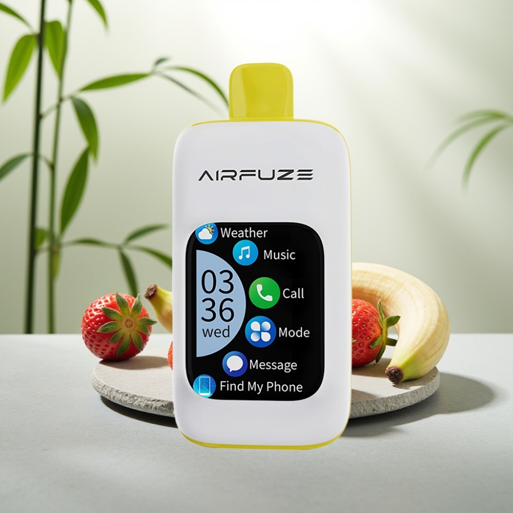 AirFuze Smart Pro 40000 Puffs Capsă Dispozabilă Capsă Reîncărcabilă 900mAh 20ML 2%/5% Nicotină Căpșuni Banane