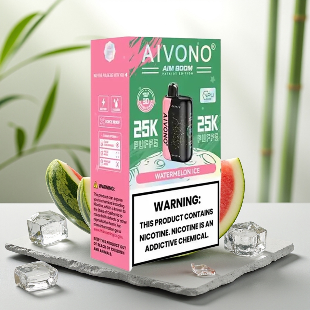 Aivono AIM BOOM 25000 Puffs Pepene Gheață 28ml 650mAh Tip-C