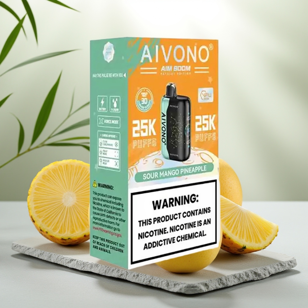 Aivono AIM BOOM 25000 Pufuri Mango Ananas Acru 28ml 650mAh 1.2ohm
