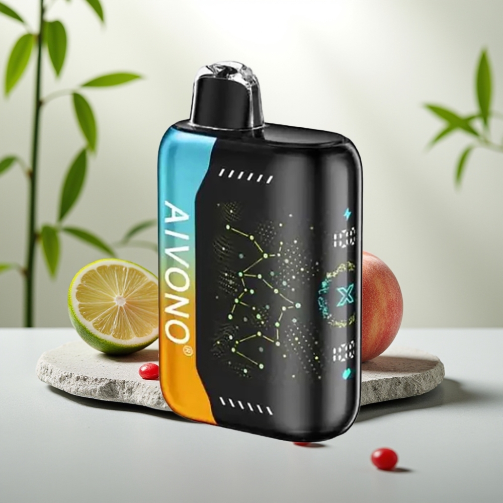 Aivono AIM BOOM 25000 Pufuri Zmeură Piersică Lime 28ml 650mAh