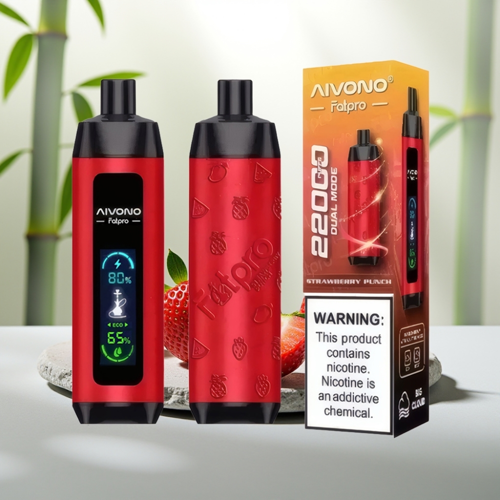 Aivono AIM FATPRO 22000 Puffs Capsuni Punch 28ml 5% Nic 600mAh 0.6ohm