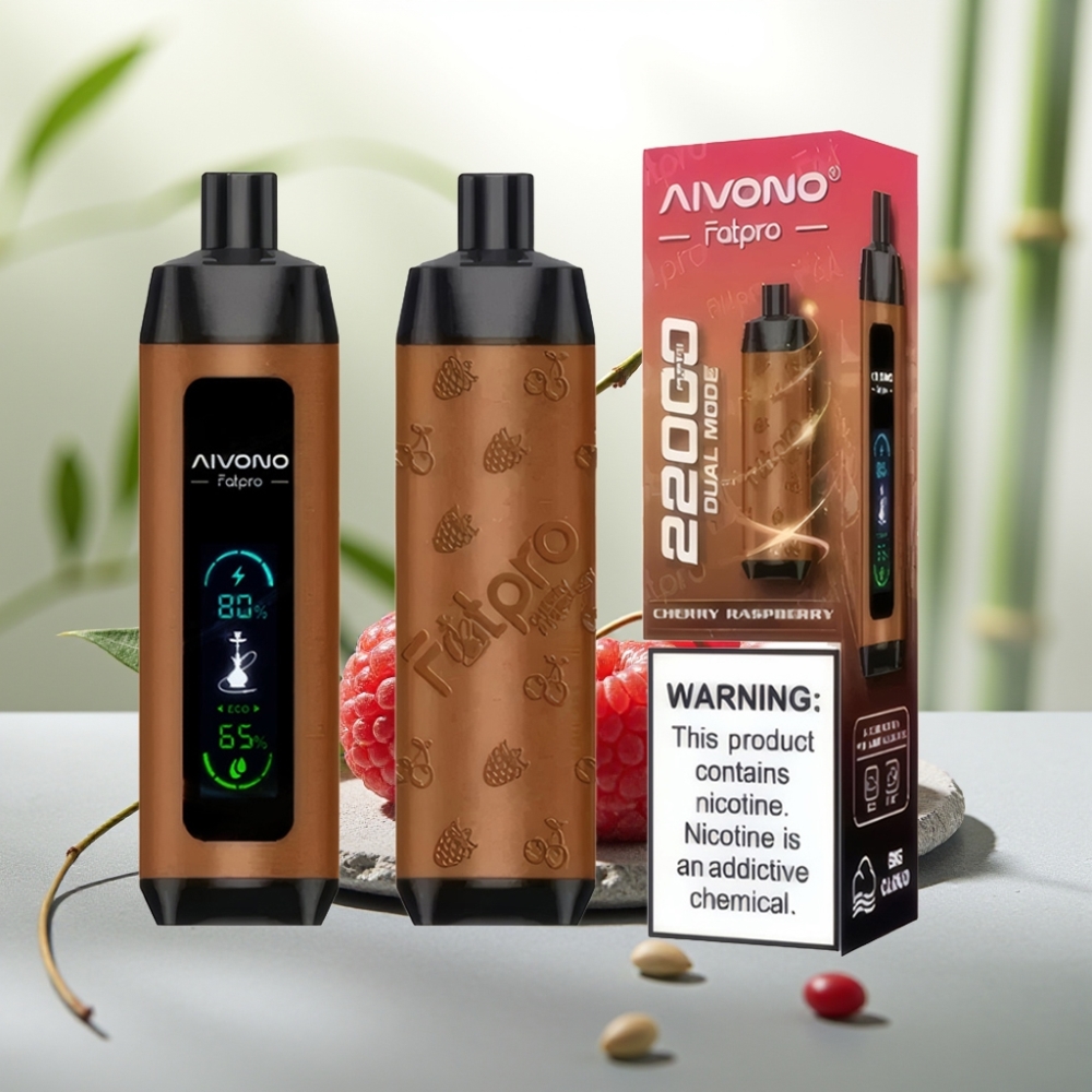 Aivono AIM FATPRO 22000 Puffs Cireșă Zmeură 5% Nic 28ml 600mAh