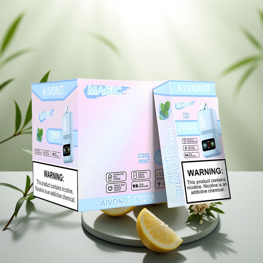 Aivono AIM MAGIC 20000 Puffs 26ml, 5% Nicotine, Coiuri Dual Mesh, Cool mentă