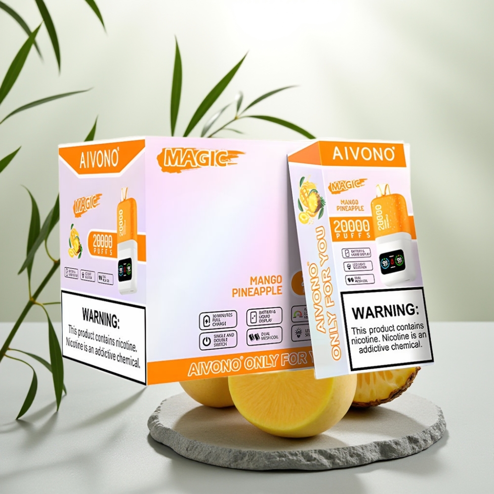 Aivono AIM MAGIC 20000 Puffs Mango Ananas 26ml Dual Mesh Coils LCD Type-C