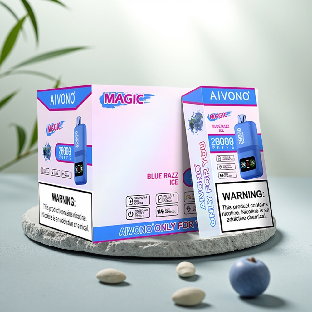Aivono AIM MAGIC 20000 Puffs Zăpadă de Afine Dual Mesh Coils 26ml 5% Nicotină