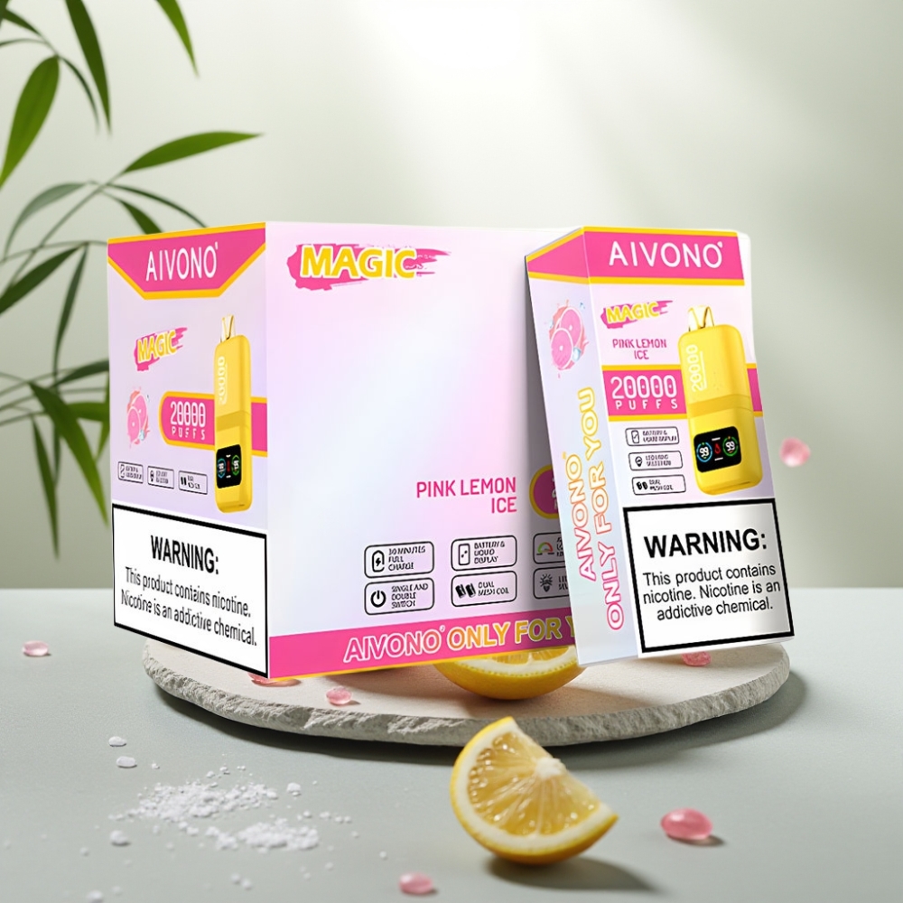 Aivono AIM MAGIC 20000 Pufuri Lamaie Roz Gheață 26ml 5% Nicotina 600mAh