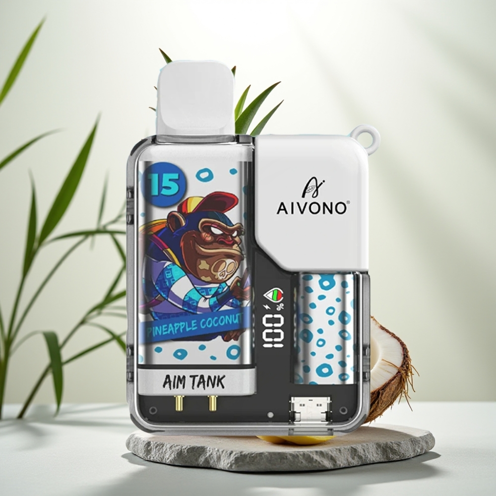 Aivono AIM-TANK 9500 Pufuri Ananas Coco 18ml 650mAh LCD 1.2ohm