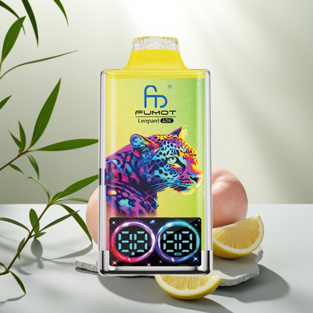 Fumot Leopard 40K Puffs Disposable Vape Limonadă Roz 5%, 700mAh, Dual Mesh