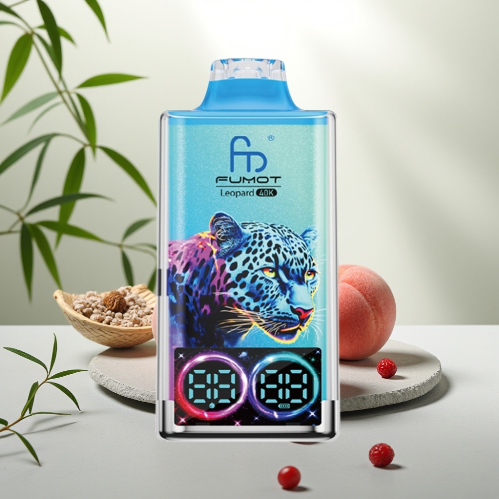 Fumot Leopard 40K Pufuri Piersică & Fructe de Pădure, 5%, 700mAh, Dual Mesh