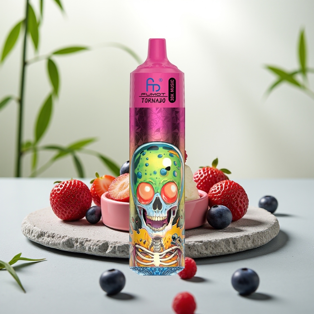 Fumot RandM Tornado 30000 Afine Zmeură Zmeură Înghețată, 30mL, 5%, 1.0 Ohm