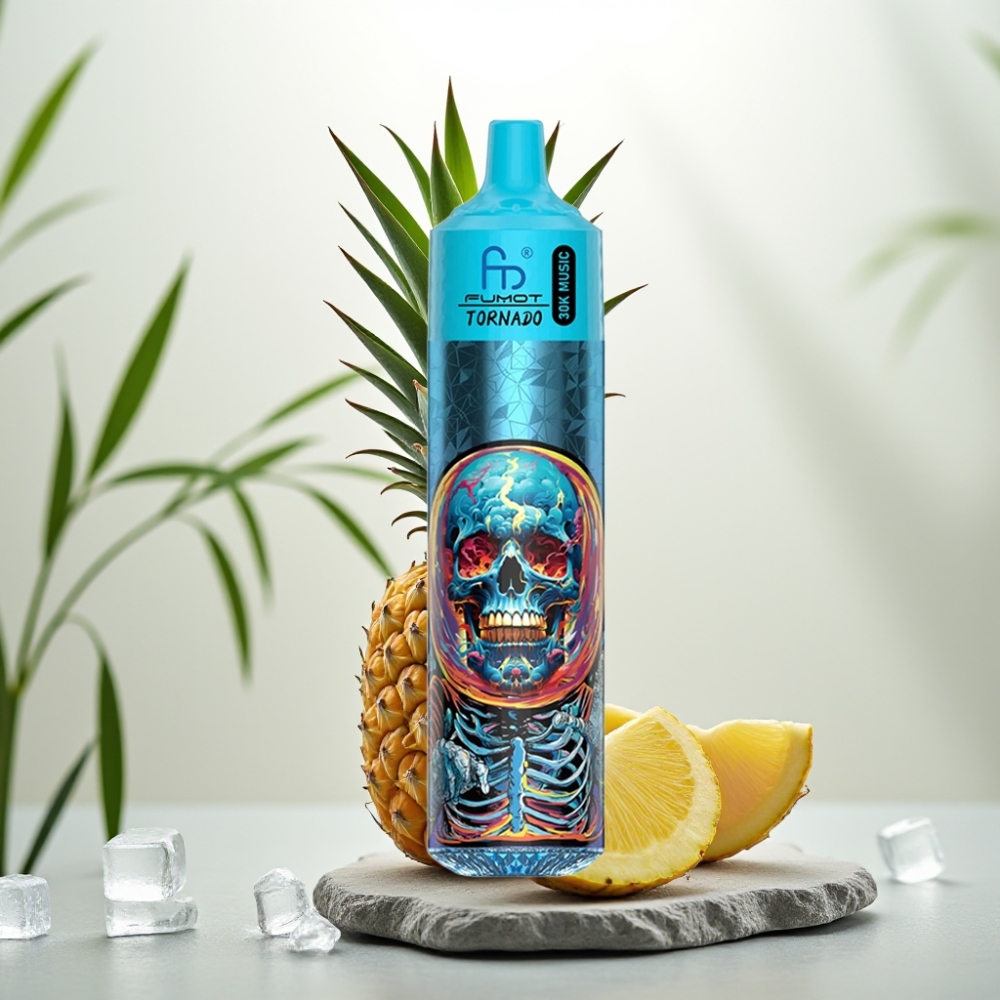 Fumot RandM Tornado 30000 Ananas Gheață, 30mL, 5%, LED