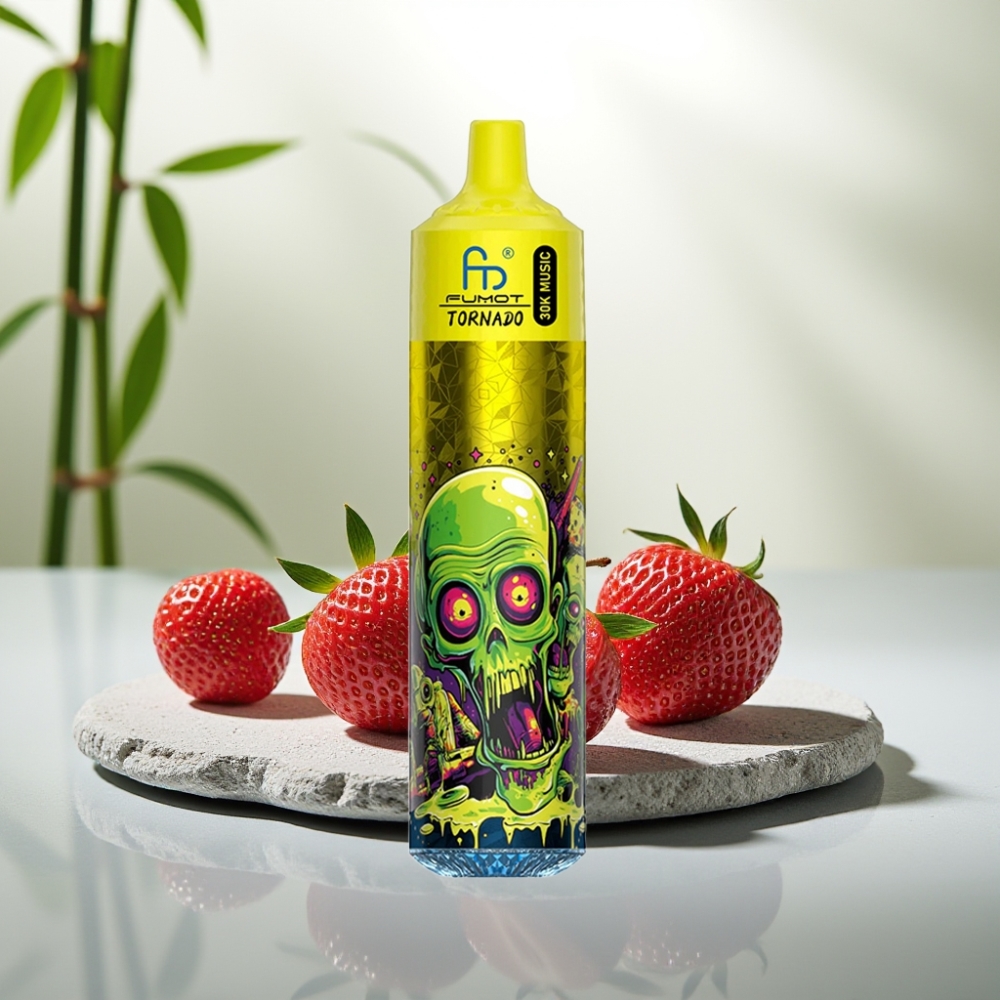 Fumot RandM Tornado 30000 Capsule de 30mL, 5%, Capsă Mesh 1.0 Ohm, Aroma Căpșuni Ice