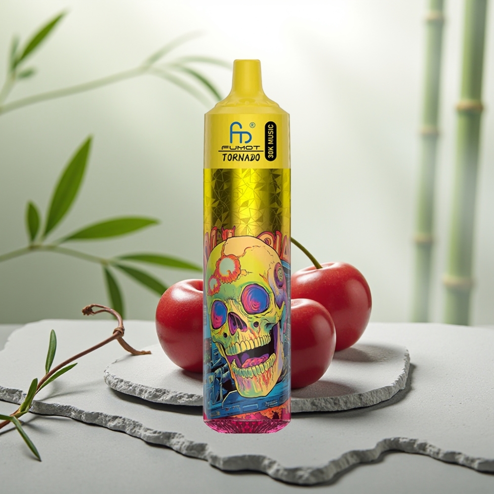 Fumot RandM Tornado 30000 Cireșă Coca-Cola, 30mL, 2%/5%, 1.0 Ohm
