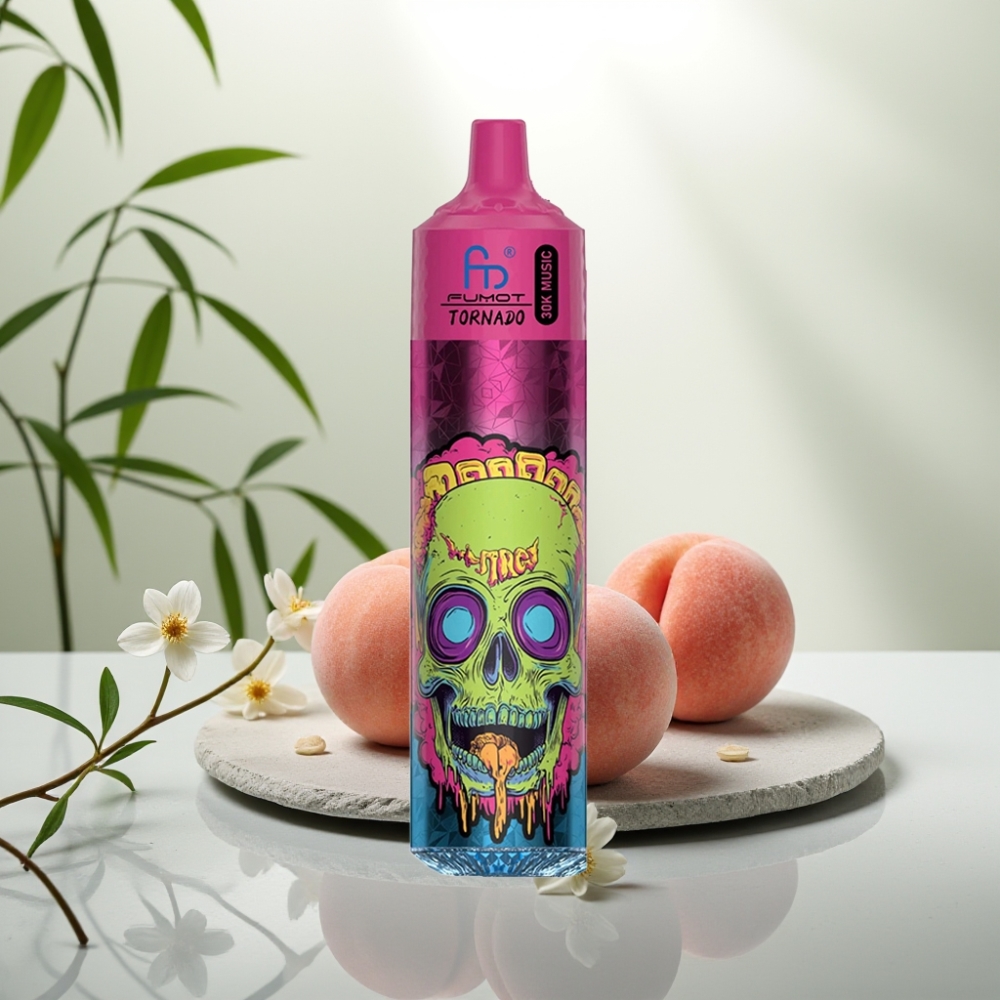Fumot RandM Tornado 30000 Piersică Gheață, 30mL, 5%, 1.0 Ohm