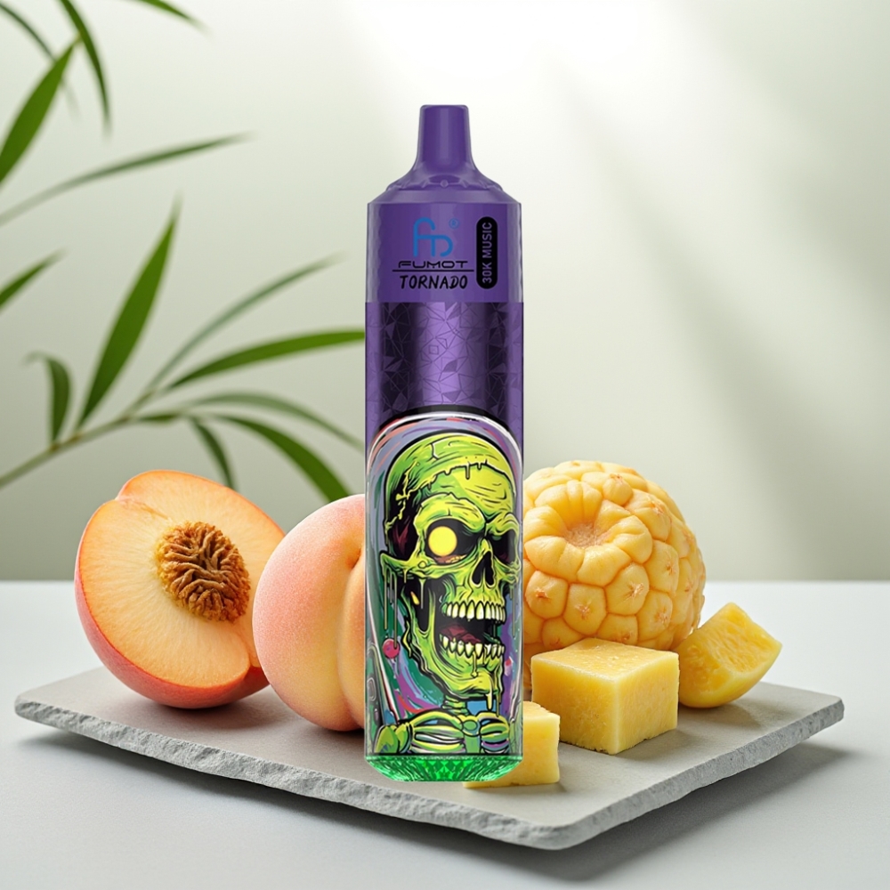 Fumot RandM Tornado 30000 Piersică Mango Ananas, 30mL, 5%, 1.0 Ohm