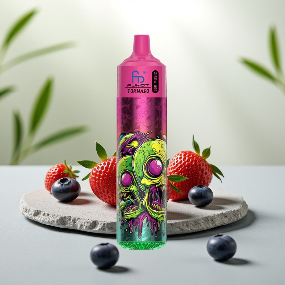 Fumot RandM Tornado 30000 Pufuri Căpșuni Afine, 30mL, 2%/5%, 1.0 Ohm