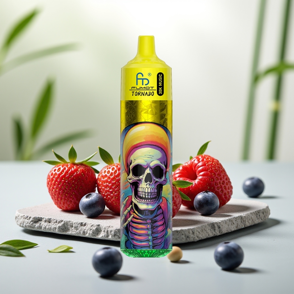 Fumot RandM Tornado 30000 Pufuri, Căpșuni Afine Zmeură, 30mL, 5% Nicotină, 600mAh