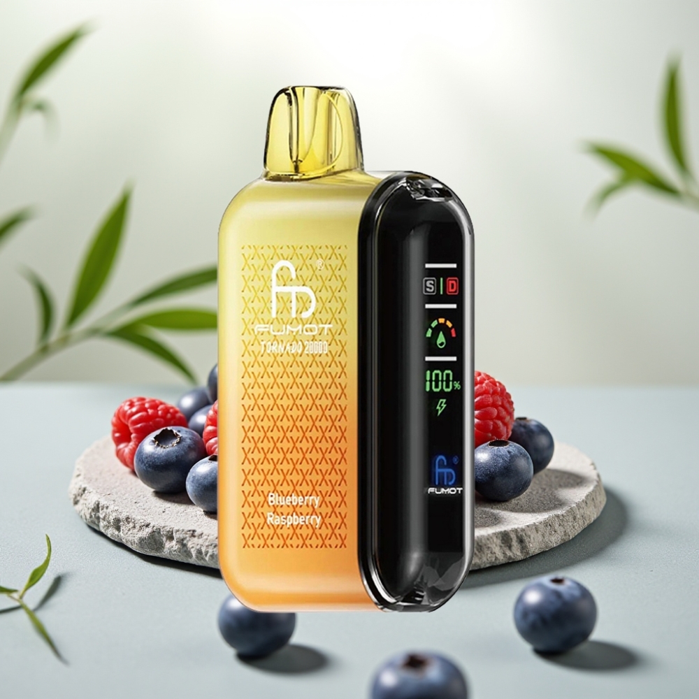 Fumot Tornado 20000 Puffs Afine Zmeură, 20ml, 850mAh, 2% Nicotină