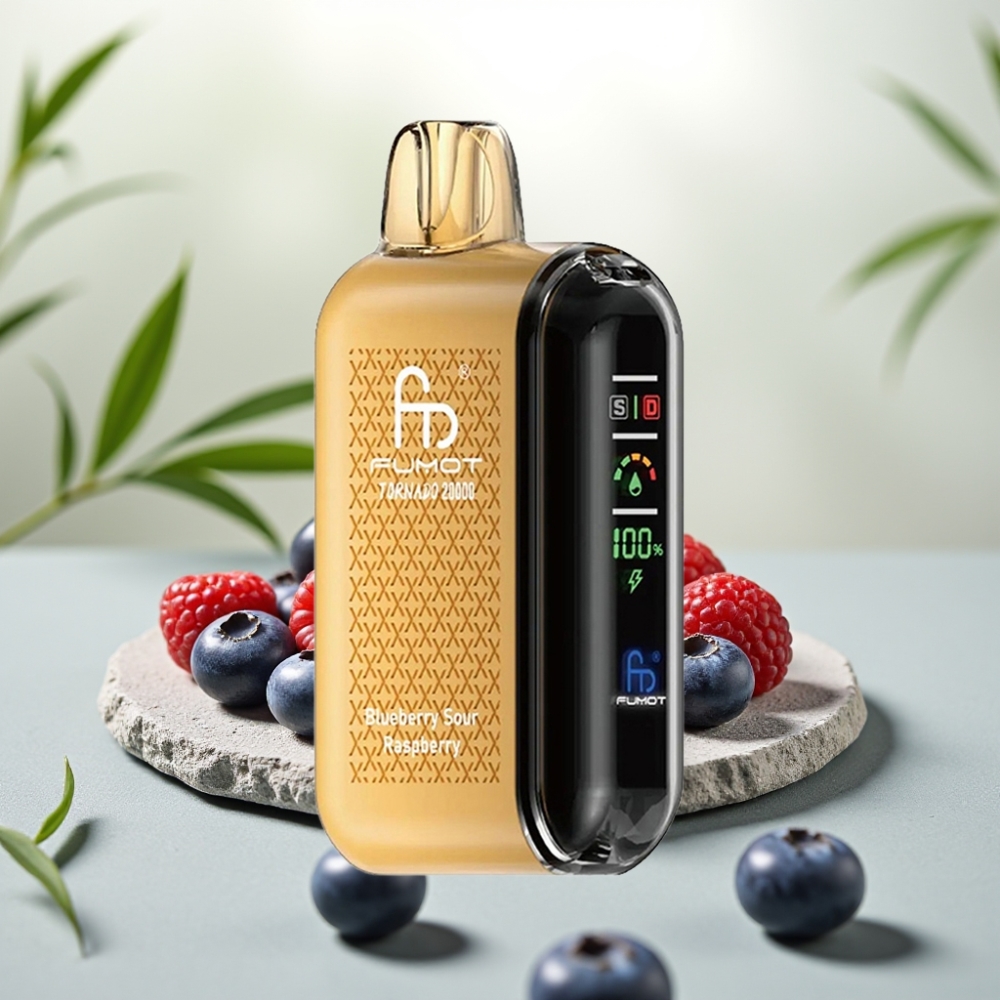 Fumot Tornado 20000 Puffs Afine acrișoare albastre, 20ml, 850mAh, 2% Nicotină