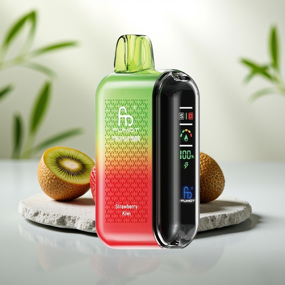 Fumot Tornado 20000 Puffs Capsă Dispozabilă Căpșuni Kiwi, 20ml, 850mAh, 2% Nicotină