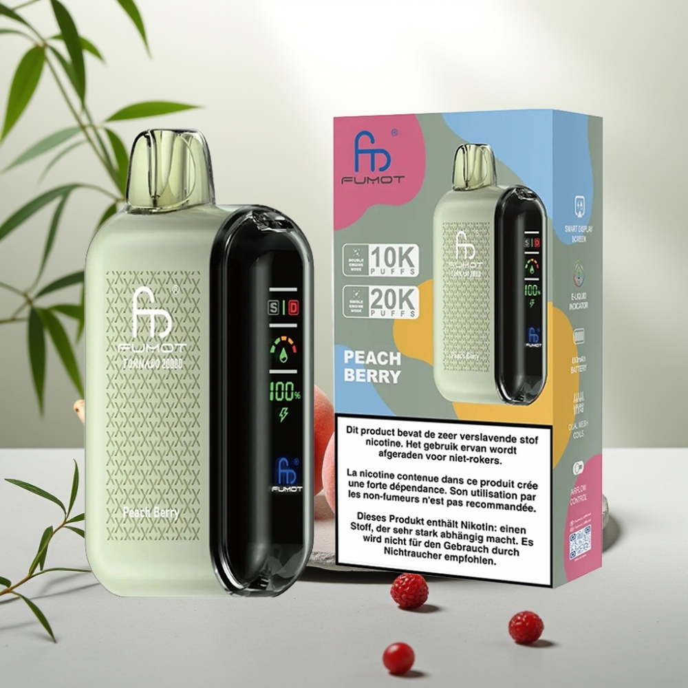 Fumot Tornado 20000 Puffs Capsă Unică 20ml 850mAh Afine piersică