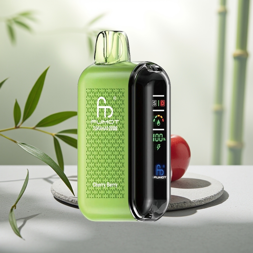 Fumot Tornado 20000 Puffs Cireșă Coacăză 20ml 850mAh Afecțiune Aer Dual Mesh