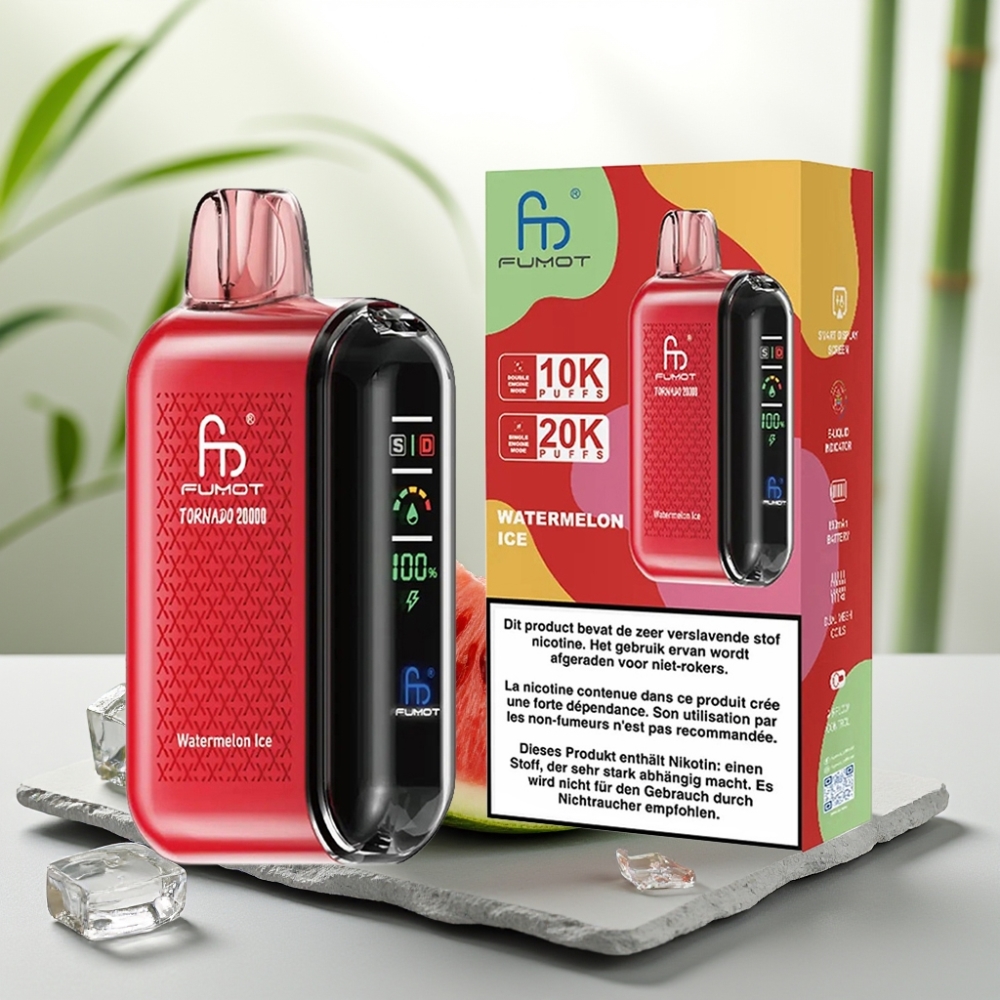 Fumot Tornado 20000 Puffs CoDublu 20ml 850mAh Afine Gheață