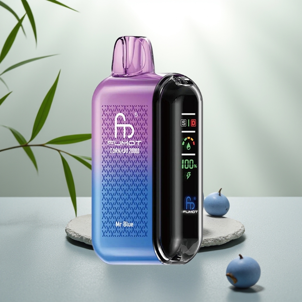 Fumot Tornado 20000 Puffs Domnul Albastru 20ml 850mAh Afișaj Smart Control Aer