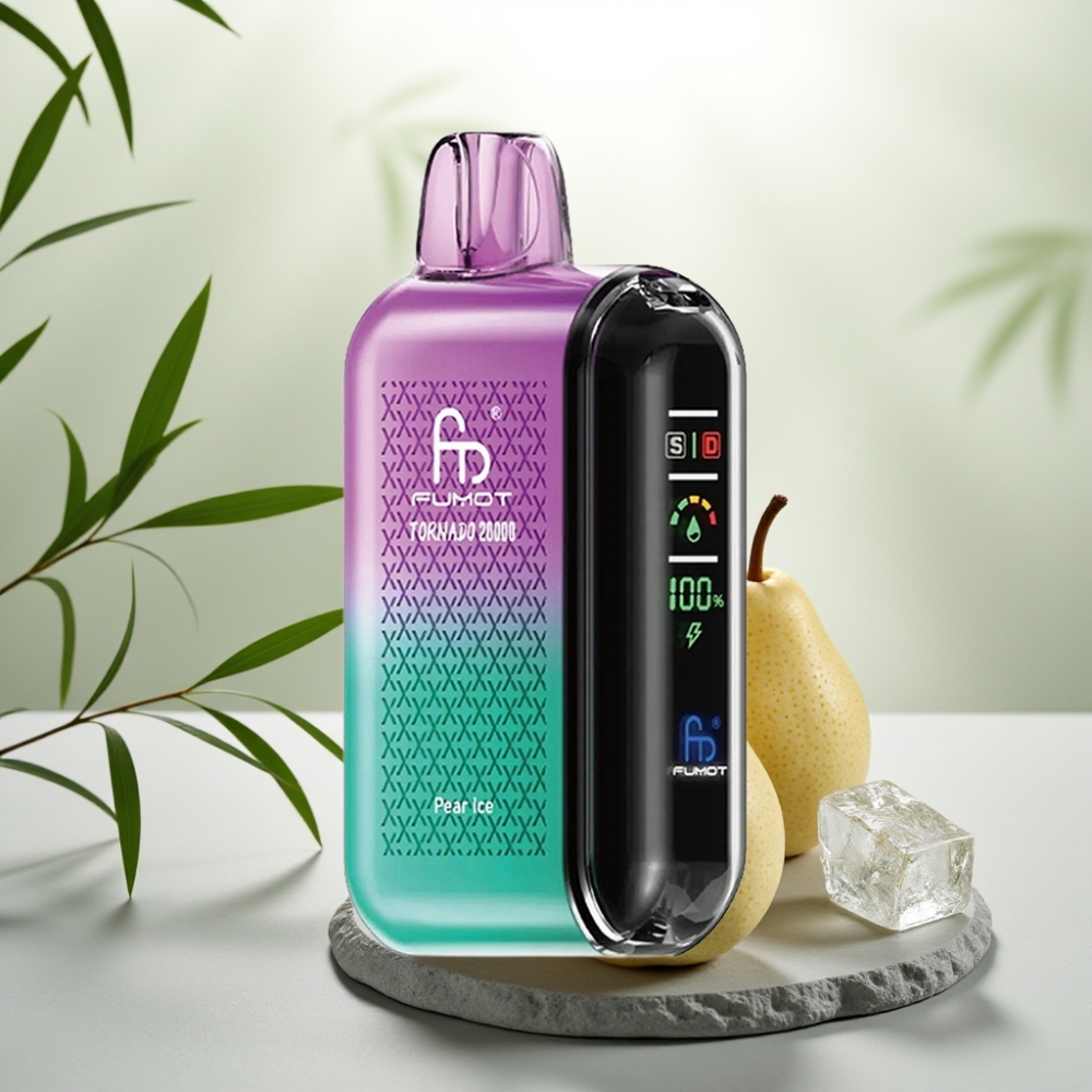 Fumot Tornado 20000 Puffs Pară Ice 20ml 850mAh Afișaj Smart Control Aer