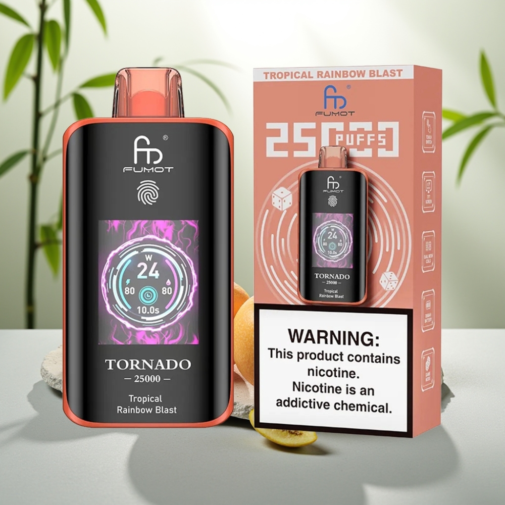 Fumot Tornado 25000 Puffs Blast Tropical Curcubeu, 20ml, 700mAh, Tip-C