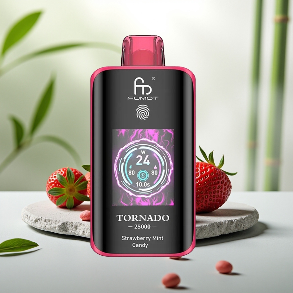 Fumot Tornado 25000 Puffs Capsă Dispozabilă Afine Mentă Dulce, 20ml, 700mAh, Tip-C
