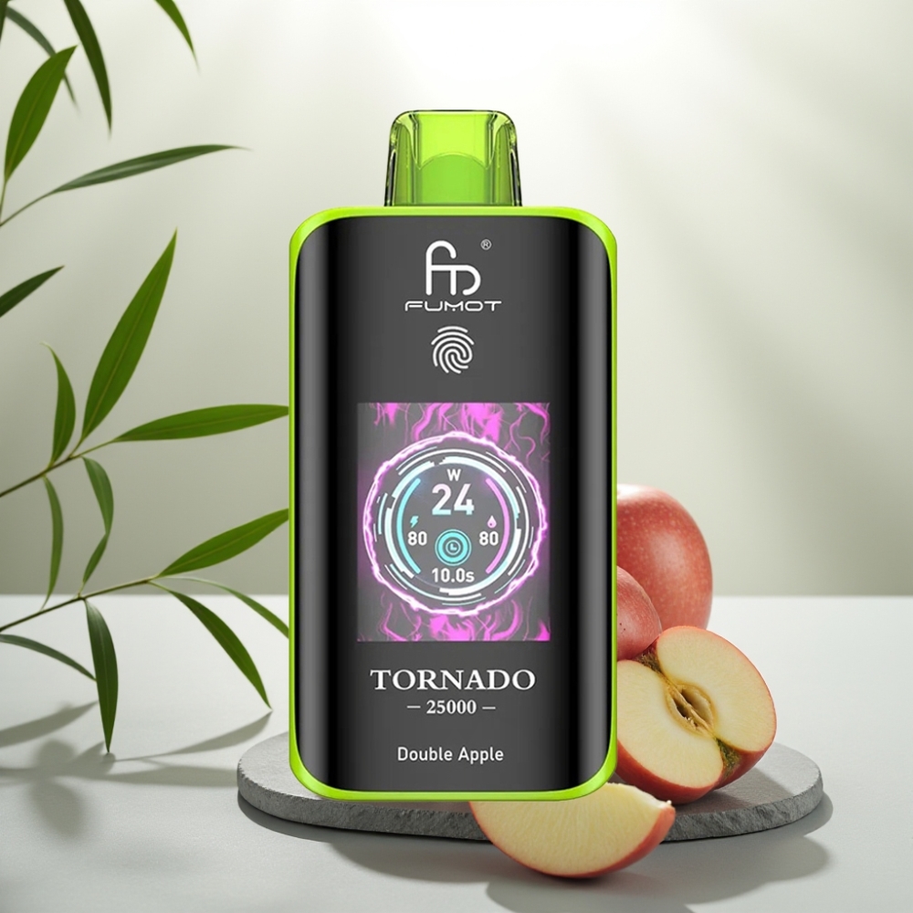 Fumot Tornado 25000 Puffs Măr Dublu, 20ml, 700mAh, Tip-C