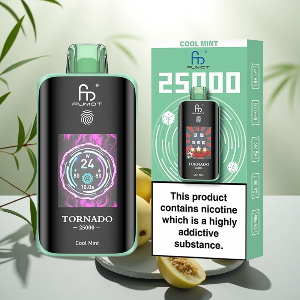 Fumot Tornado 25000 Puffs Mentă Răcoritoare, 20ml, 5% Nicotină, 700mAh