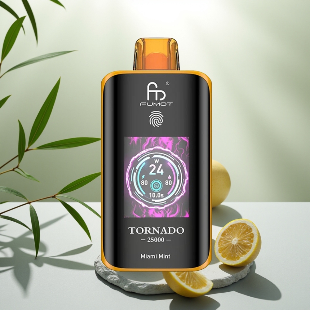Fumot Tornado 25000 Puffs Miami Mentă, 20ml, 700mAh, Tip-C