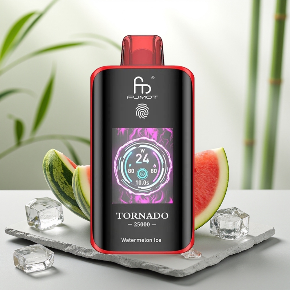 Fumot Tornado 25000 Puffs Pepene Verde Gheata, 20ml, 700mAh, Tip-C