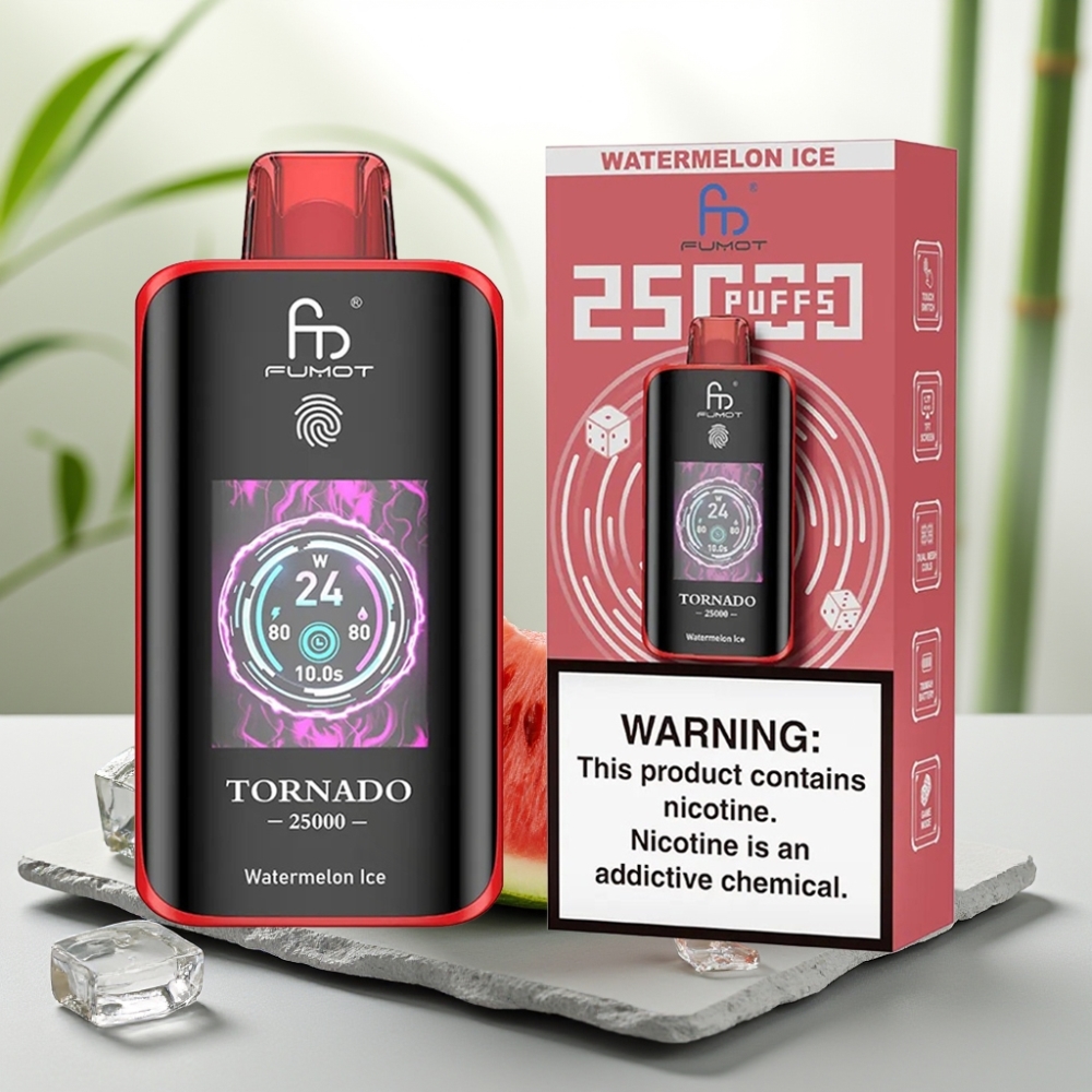 Fumot Tornado 25000 Puffs Pepene Verde Gheata, 20ml, 700mAh, Tip-C