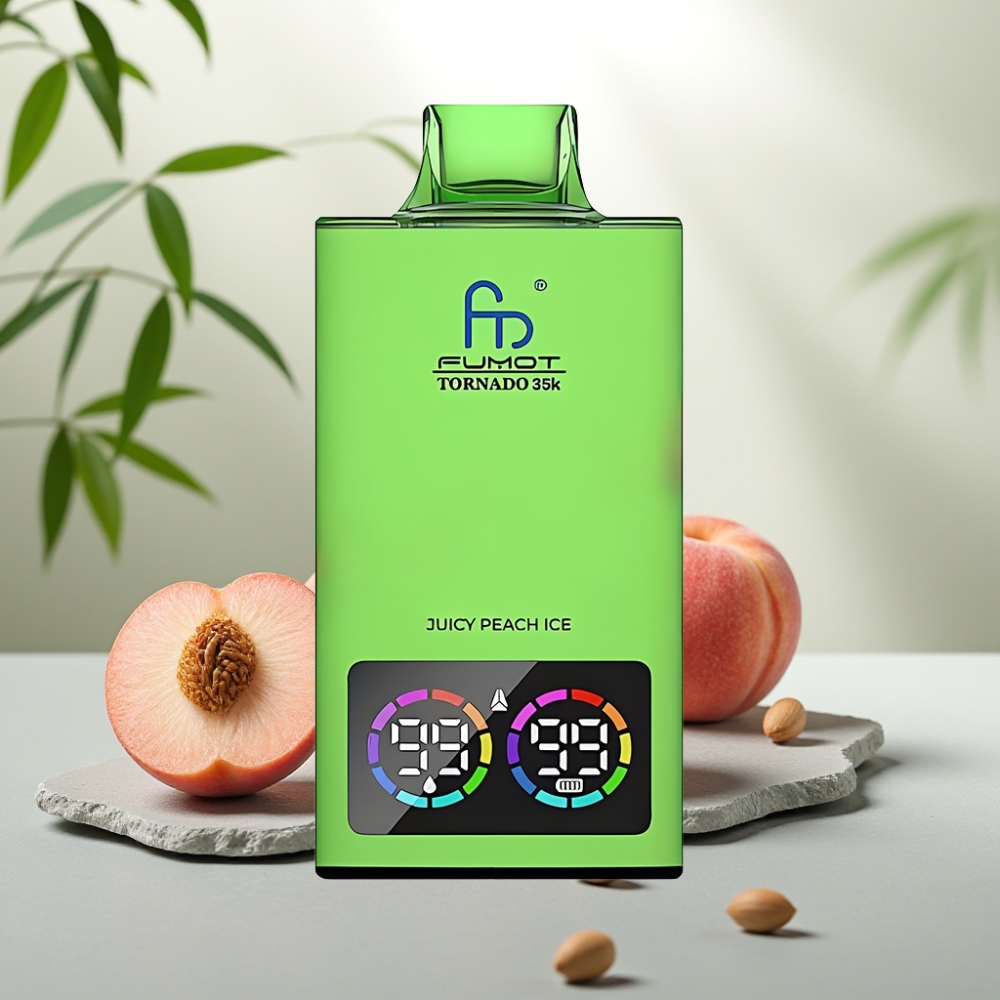 Fumot Tornado 35K Disposable Vape Piersică Zguduitoare - 15ml, 700mAh, USB-C