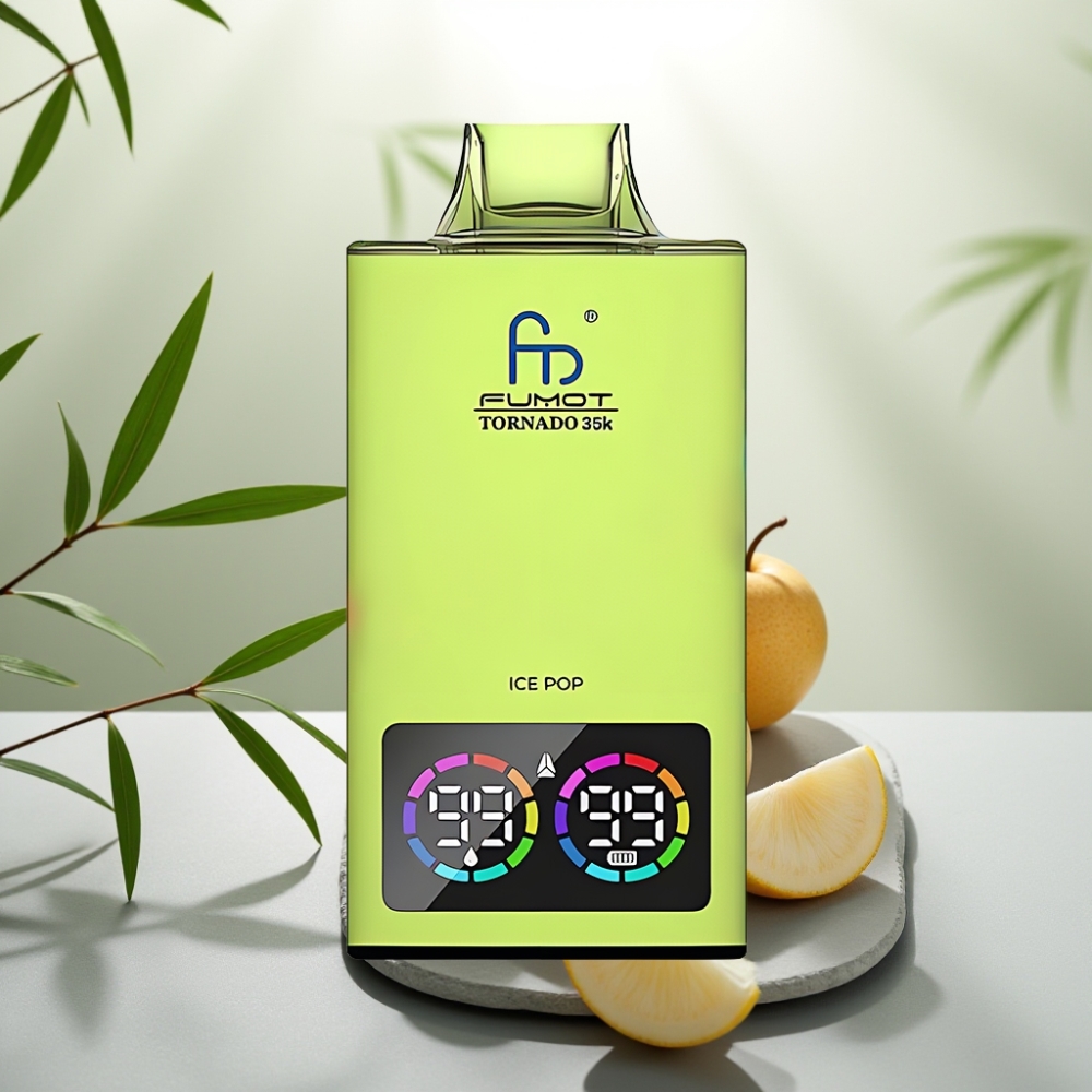 Fumot Tornado 35K Disposable Vape Pop Ice, 15ml, 700MAH, USB-C, 35000 Pufuri