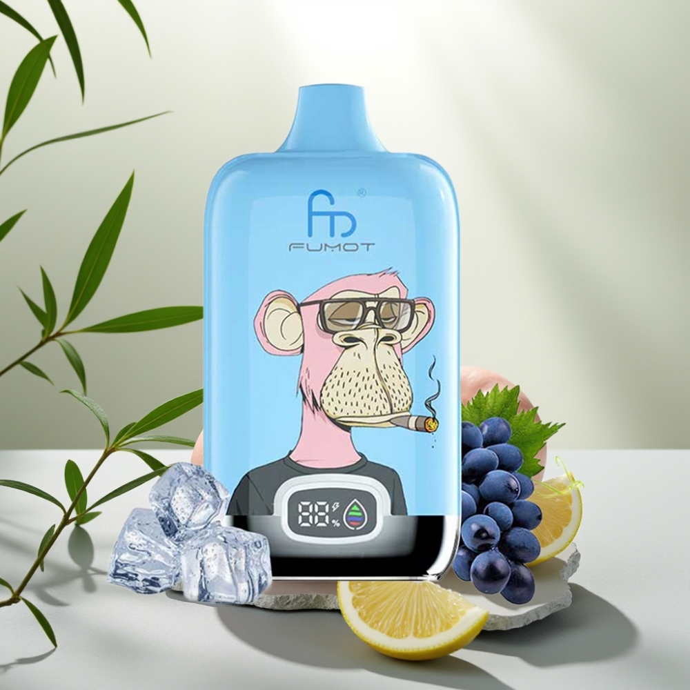 Fumot Tornado Digital Box 12000 Puffs Lămâie Roz 20ml, 550mAh, Tip-C