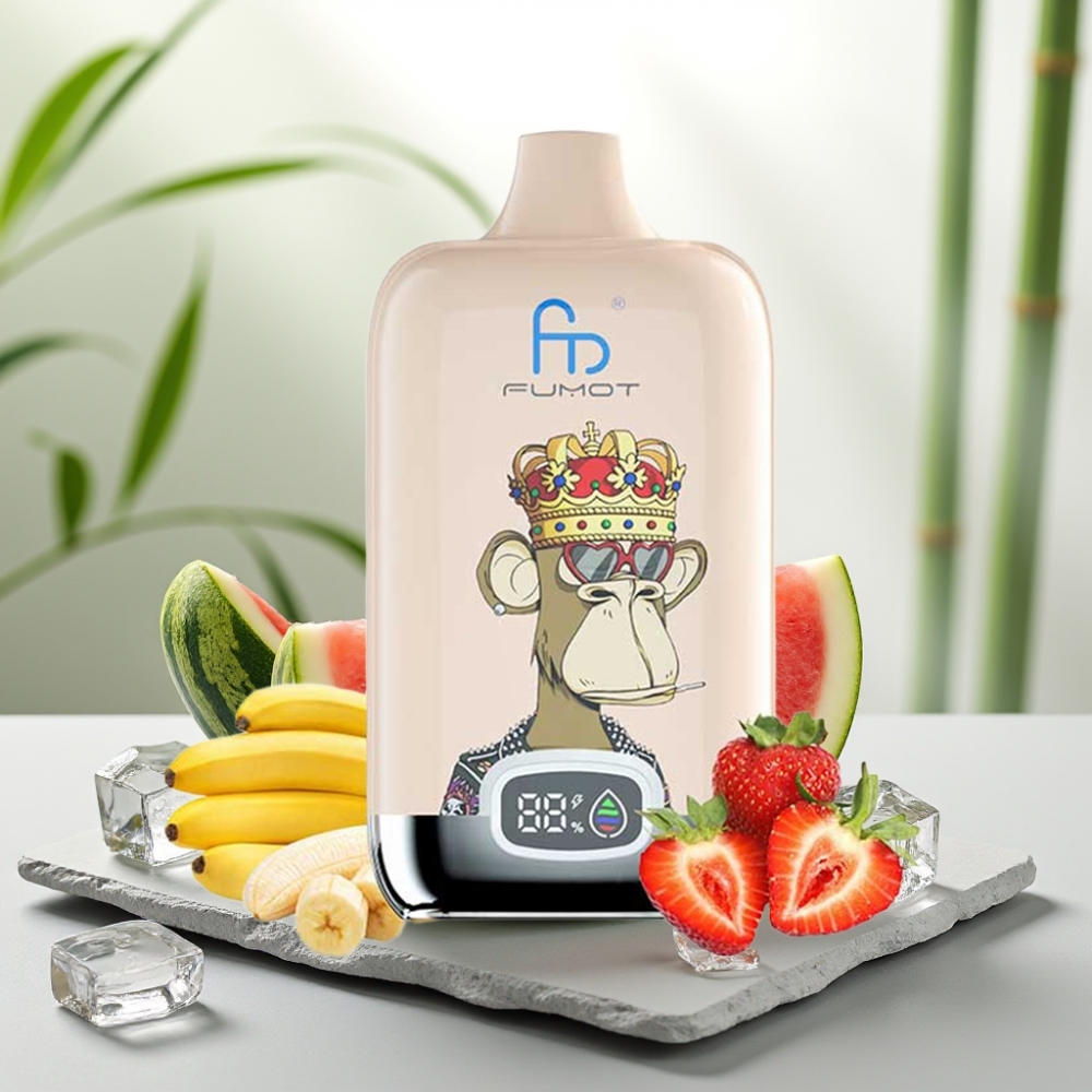 Fumot Tornado Digital Box 12000 Puffs Peste 20ml, 550mAh, Tip-C, Coil Mesh, Apepene Gheață