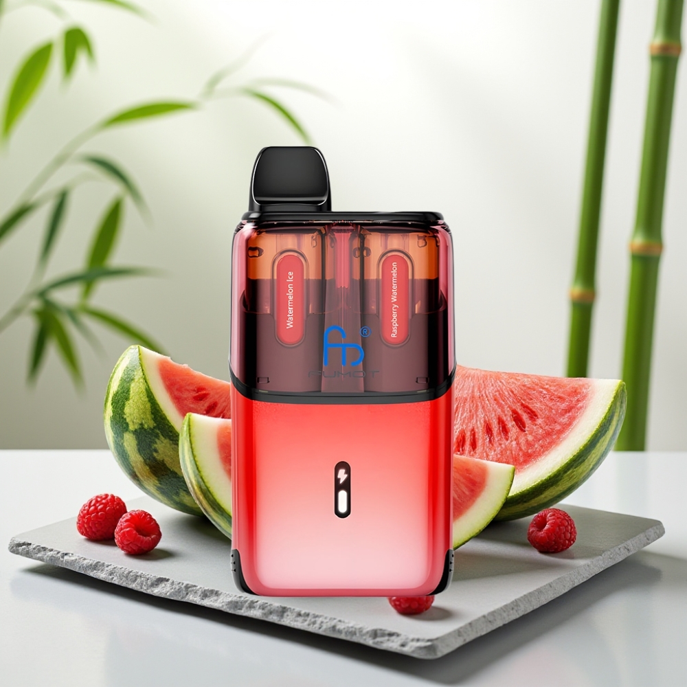 Fumot Ultra T32000 Disposable Vape Pepene Verde Zmeură - 32000 pufuri, 800mAh, 24ml