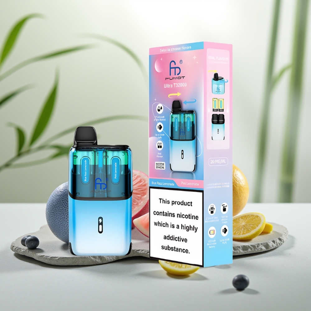 Fumot Ultra T32000 Disposable Vape Zmeură Limonadă Albastră - Limonadă Roz 32000 de pufuri 24ml 20mg