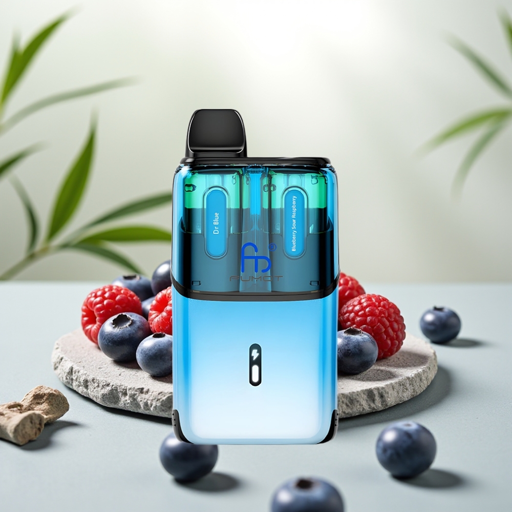 Fumot Ultra T32000 Dispozabil Dr Albastru - Afine Zmeură Acră, 32000 fumuri, 24ml