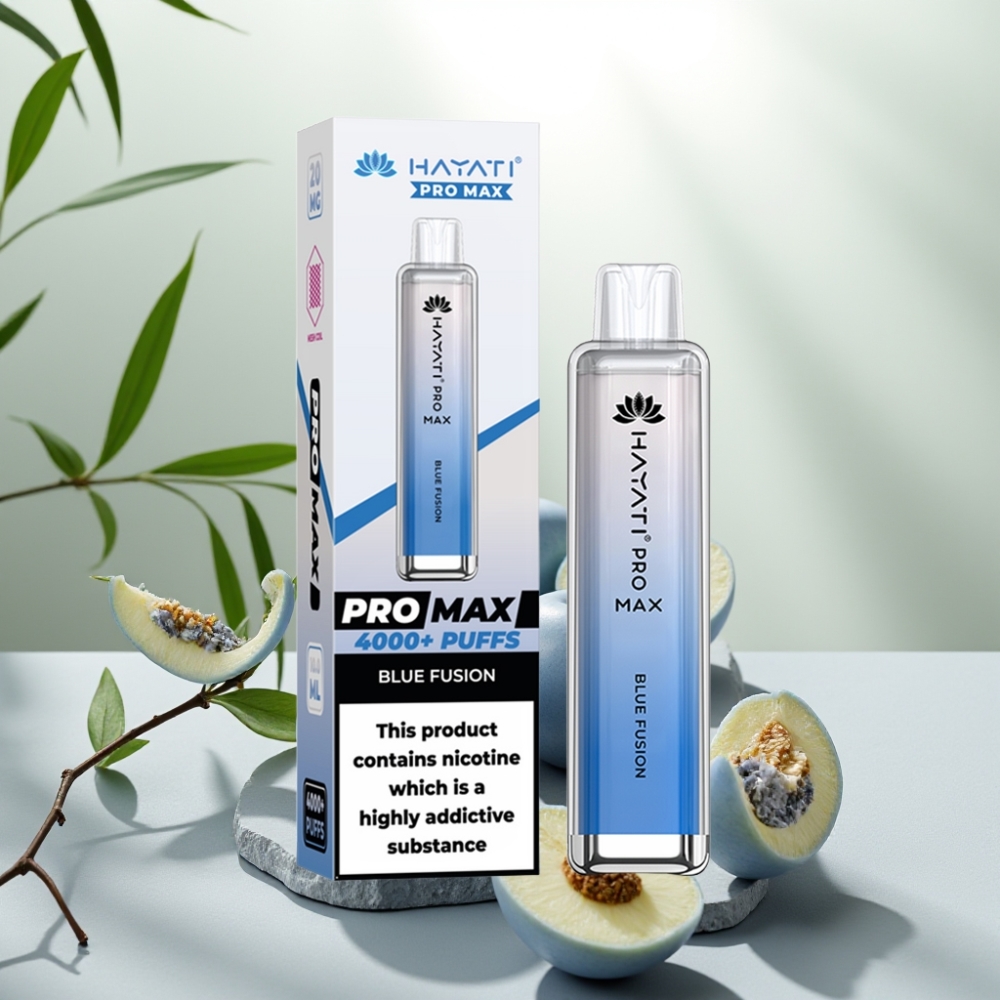 Hayati Pro Max 4000 Puffs Disposable Vape Fuziune Albastră, 1400mAh, 2ml/10ml